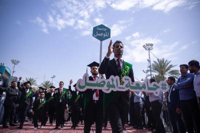 أكثر من (4500) طالب يجرون مسيرة في منطقة ما بين الحرمين الشريفين