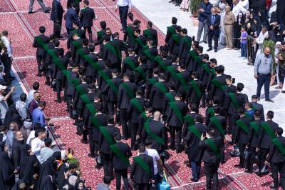 أكثر من (4500) طالب يجرون مسيرة في منطقة ما بين الحرمين الشريفين