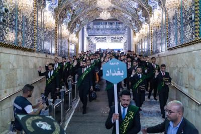 أكثر من (4500) طالب يجرون مسيرة في منطقة ما بين الحرمين الشريفين