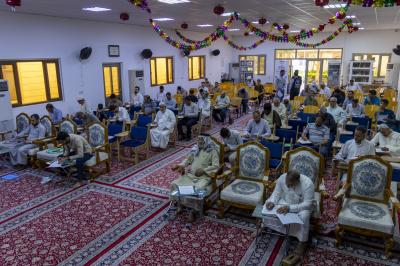 المجمع العلمي يجري اختباراته للمشاركين في مشروع التعليم القرآني المستمر