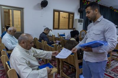 المجمع العلمي يجري اختباراته للمشاركين في مشروع التعليم القرآني المستمر