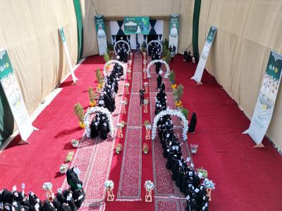 بدء توافد الطالبات المشاركات في حفل الورود الفاطمية السادس