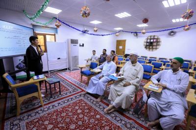 طلبة المجمع العلمي يستأنفون دروسهم القرآنية في كربلاء