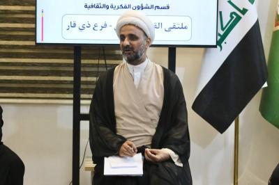 قسم الشؤون الفكريّة يُقيم جلسةً حواريّة لممثلي المواكب في ذي قار