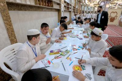 المجمع العلمي يقيم دروسًا للرسم ضمن مشروع الدورات القرآنية الصيفية