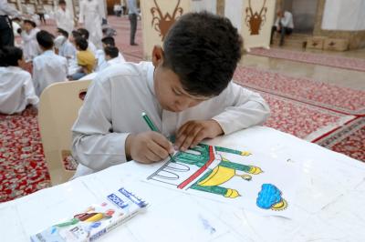 المجمع العلمي يقيم دروسًا للرسم ضمن مشروع الدورات القرآنية الصيفية