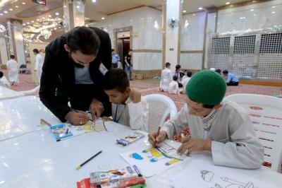 المجمع العلمي يقيم دروسًا للرسم ضمن مشروع الدورات القرآنية الصيفية