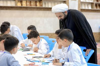 المجمع العلمي يقيم دروسًا للرسم ضمن مشروع الدورات القرآنية الصيفية