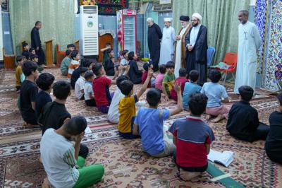 وفد المَجمَع العلميّ يختتم زيارته إلى مشروع الدّورات القرآنيّة الصّيفيّة في ميسان