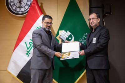 العتبة العباسية تكرّم المساهمين في مهرجان فتوى الدفاع المقدّسة الثامن