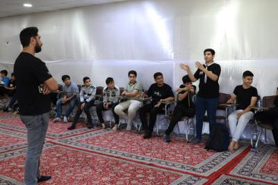 قسم الشؤون الفكرية يقيم ورشة أساسيات التمثيل لمتدربي كشافة الكفيل