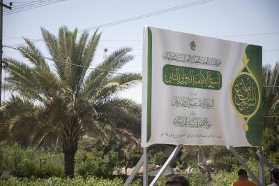 مع قرب موعد انطلاقه.. نشر لافتات تعريفية بأسبوع الإمامة الدولي في الطرق المؤدية إلى مركز مدينة كربلاء