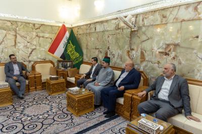 العتبة العباسية تقدم دعوة للأمانة العامة لمسجد السهلة للمشاركة في أسبوع الإمامة الثاني