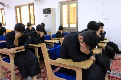 بمشاركة طلبة الحفظ في كربلاء.. المجمع العلمي يقيم مجلس عزاء بذكرى عاشوراء