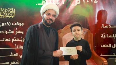 قسم شؤون المعارف يكرّم براعم موكب أشبال الطّف