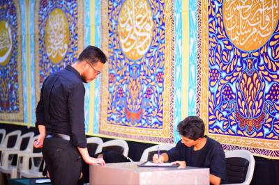 المجمع العلمي يفتتح خيمة سيّد الماء القرآنيّة لزائري الأربعين في ذي قار