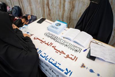 بمشاركة أكثر من2300 متطوعة ...شعبة مدارس الكفيل الدينية النسوية تقدم خدمات متنوعة للزائرات