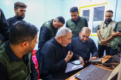 المشرف على مجمع أبي الفضل العباس (عليه السلام) يتفقد الخدمات المقدمة لزائري الأربعين