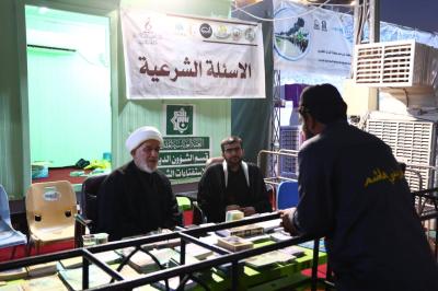 قسم الشؤون الدينية يقدم مجموعة من الخدمات التثقيفية والتوعوية للزائرين عبر محطاته التبليغية