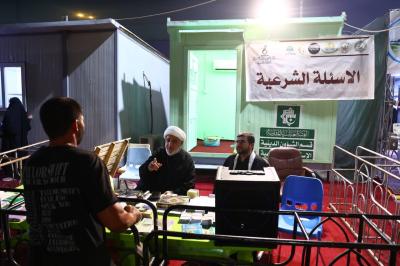 قسم الشؤون الدينية يقدم مجموعة من الخدمات التثقيفية والتوعوية للزائرين عبر محطاته التبليغية