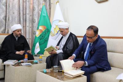 الهيأة العليا لإحياء التراث ومركز الكاظمية يبحثان سبل تعزيز التعاون المشترك