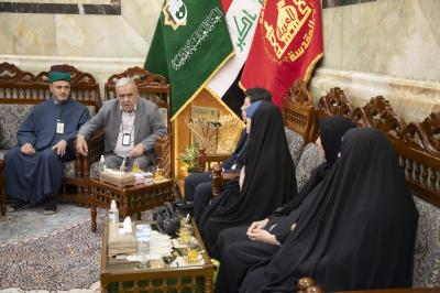 وفد الملحق الثقافي في السفارة اليابانية يُثني على جهود العتبة العباسية لإغاثة الشعب اللبناني