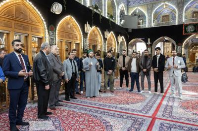 وفد من كلية الحكمة الجامعة يطلع على مشاريع العتبة العباسية الصحية والتعليمية
