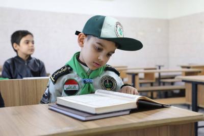 قسم الشؤون الفكرية يواصل تنظيم الدورات القرآنية لطلبة جمعية كشافة الكفيل