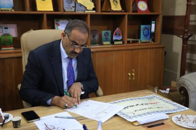 قسم العلاقات العامة يناقش مع تربية بابل إطلاق الجدار الثقافي لمدارسها