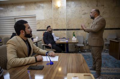 شعبة الخطابة للتبليغ الحسيني تُقيم دورة تدريبية لعدد من خدمة الهيئات والمواكب الحسينية