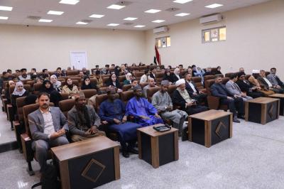 وفد من قسم الشؤون الفكرية يبحث سبل التعاون المشترك مع جامعة المثنى