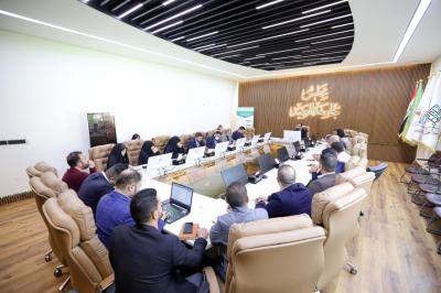 جامعة العميد تواصل عقد اجتماعاتها لمتابعة تطبيق معايير الاعتماد المؤسسي