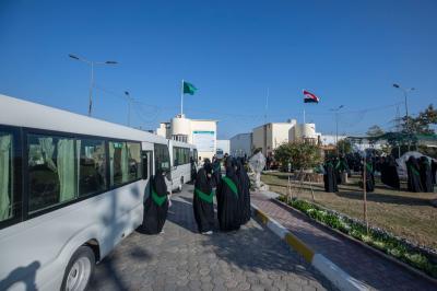 مجمع الشيخ الكليني يستقبل الوجبة الثانية من الطالبات المشاركات في حفل تكريم مرتديات العباءة العراقية