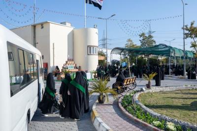 مجمع الشيخ الكليني يستقبل الوجبة الثانية من الطالبات المشاركات في حفل تكريم مرتديات العباءة العراقية