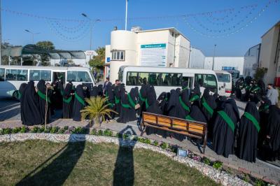 مجمع الشيخ الكليني يستقبل الوجبة الثانية من الطالبات المشاركات في حفل تكريم مرتديات العباءة العراقية