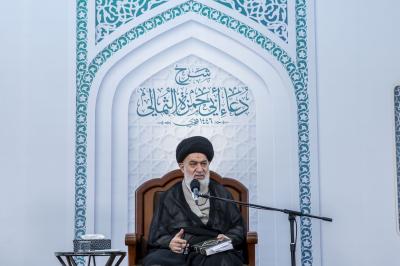 أستاذ الحوزة العلمية العلّامة السيد أحمد الصافي يُلقي المحاضرة العلمية الأسبوعية الثالثة في شرح دعاء أبي حمزة الثمالي