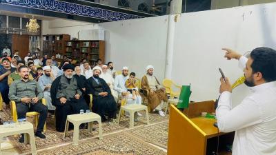 المجمع العلمي يقيم محفًلا قرآنيًّا في قضاء الحسينية ببغداد