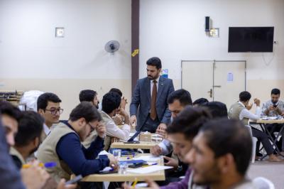 قسم العلاقات ينظّم محاضراتٍ وجلسات وورشًا تدريبية للمشاركين في مخيّم فتية الكفيل الوطني العاشر