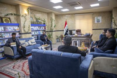العتبة العباسية المقدسة تناقش مع هيأة الإعلام والاتصالات تسهيل عمل المؤسّسات الصحفية لتغطية زيارة عاشوراء