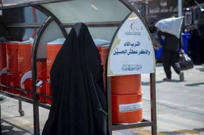 قسم الشؤون الخدمية: نعمل على مدار الساعة لتوفير مياه الشرب للمواكب وزائري عاشوراء