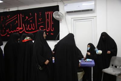 قسم الشؤون الطبّية يقدّم خدماته للمشاركين في عزاء دفن الأجساد الطاهرة 