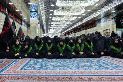 شعبة مدارس الكفيل الدينية النسوية تشارك في المسيرة السنوية لإحياء ذكرى دفن الأجساد الطاهرة
