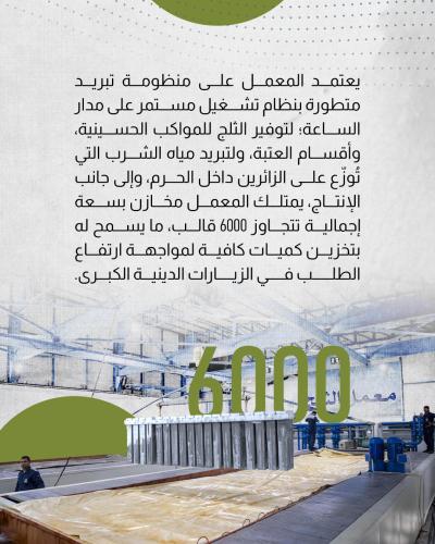 إنتاج يومي متواصل لتلبية احتياجات المواكب الحسينيّة والزائرين