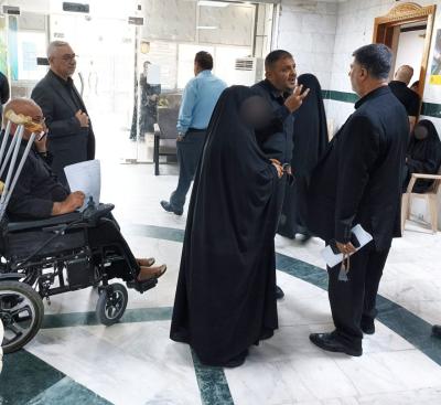 عضو مجلس إدارة العتبة العباسية المقدسة يطلع على سير عمل شعبة الشهداء والجرحى