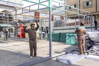 قسم الشؤون الخدمية يفتتح ثلاثة مواقع جديدة لاستلام أمانات الزائرين