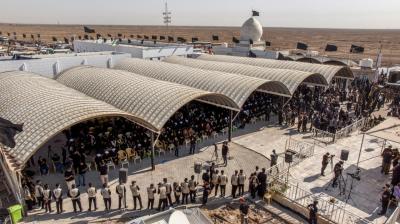 انطلاق مسيرة زوّار الأربعين من رأس البيشة - البصرة إلى كربلاء المقدسة