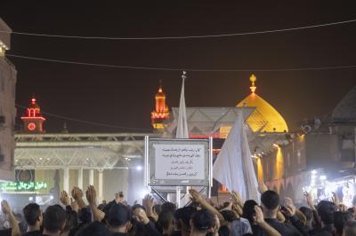 بمشاركة الأمين العام للعتبة العباسية المقدسة.. أهالي كربلاء يحيون ذكرى شهادة الإمام الحسن (عليه السلام) في النجف