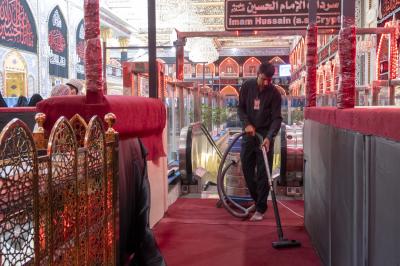 قسم رعاية الصحن الشريف ينهي استعداداته الخاصة بزيارة الأربعين