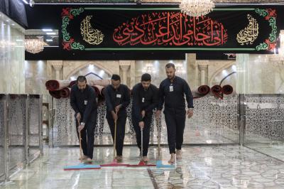 قسم رعاية الصحن الشريف ينهي استعداداته الخاصة بزيارة الأربعين