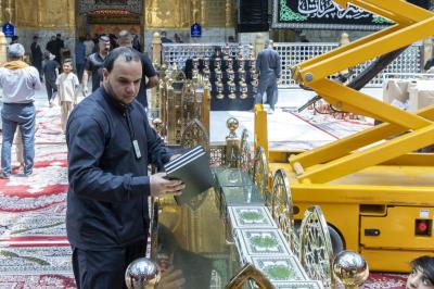 قسم رعاية الصحن الشريف ينهي استعداداته الخاصة بزيارة الأربعين